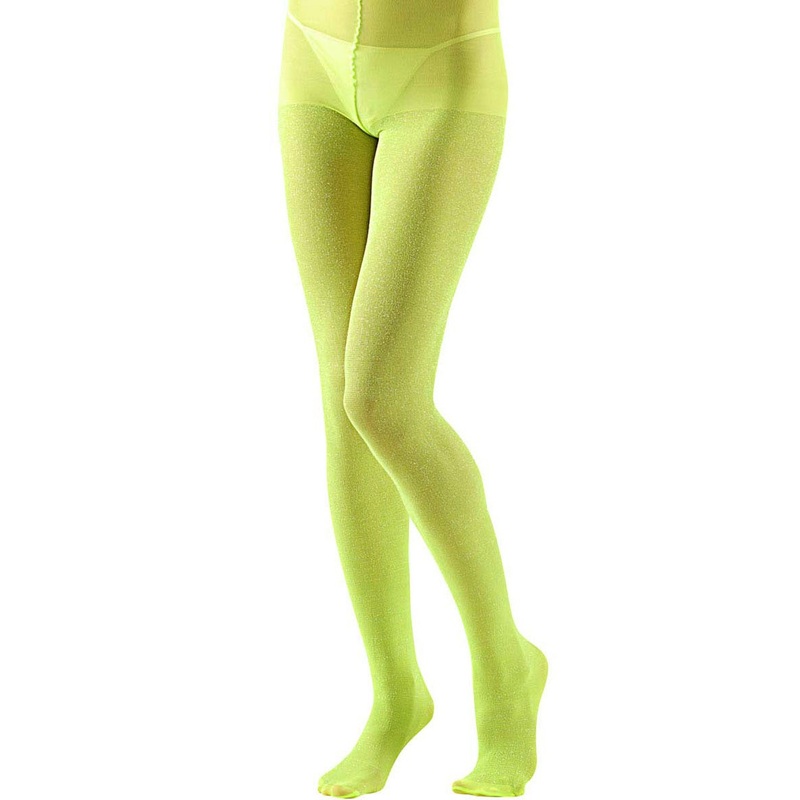 Glitter tights lime 40 DEN