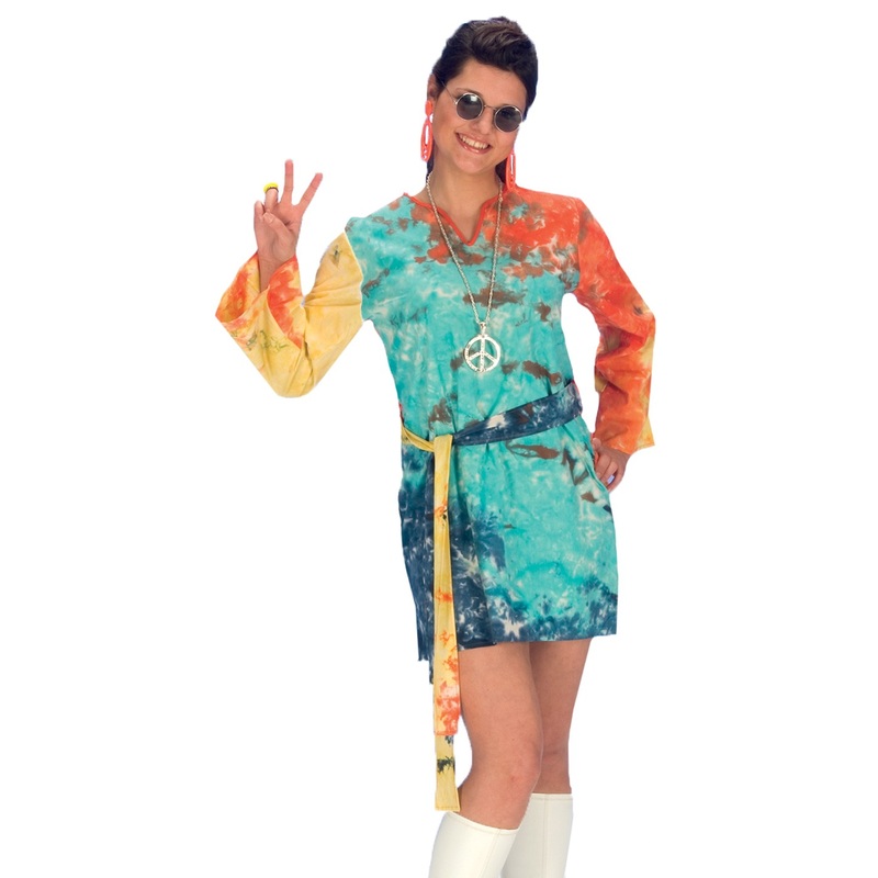 Hippie 70s tunic with belt 36-38