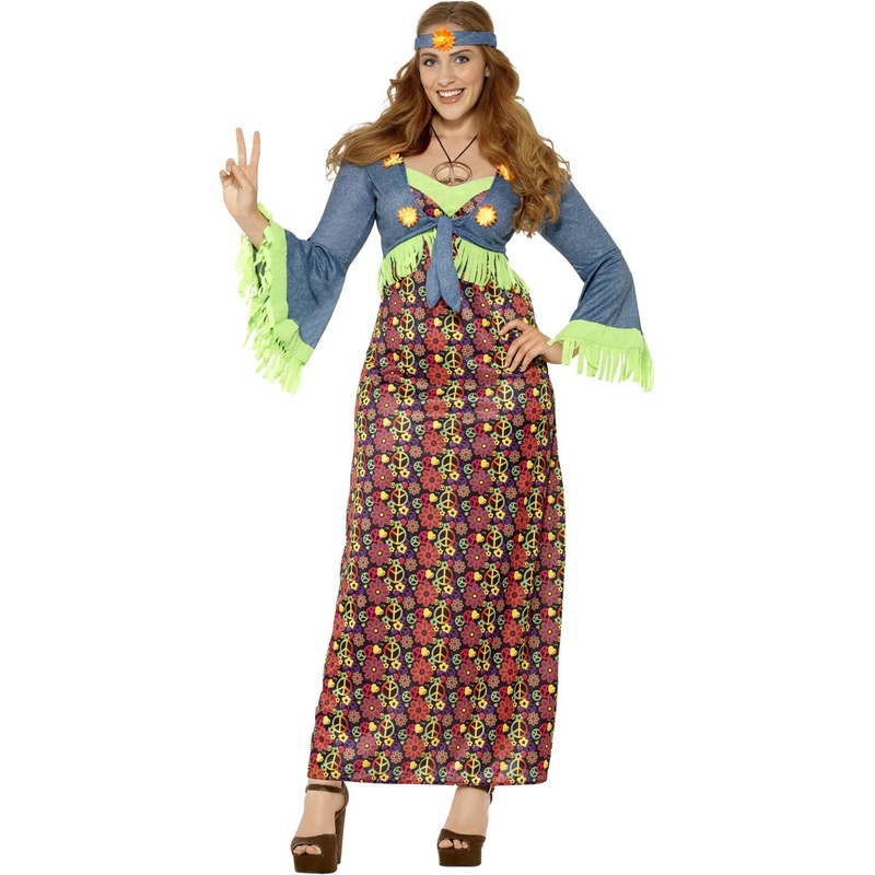 Hippie maxi dress Stina with headband L