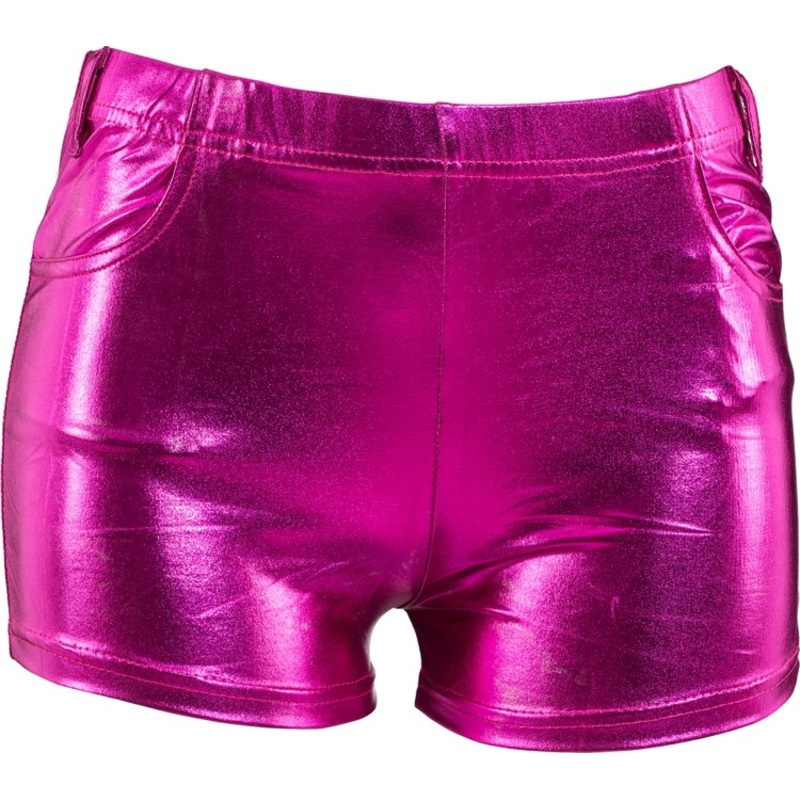 Hotpants pink metallic S-M