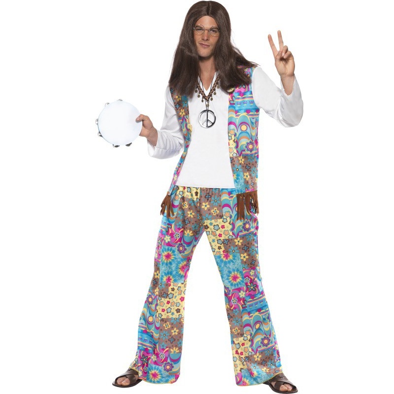 Jacko Peace Hippie men's costume M