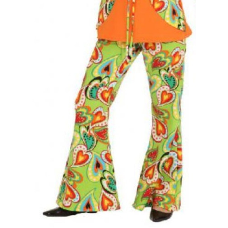 May green hearts ladies flared pants 38