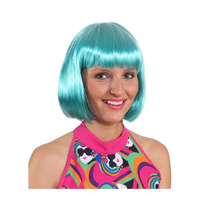 Mint green Lea women's wig