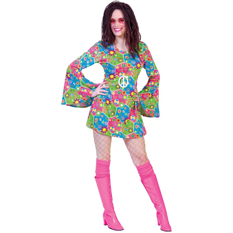 Peace & Love hippie ladies costume 36-38