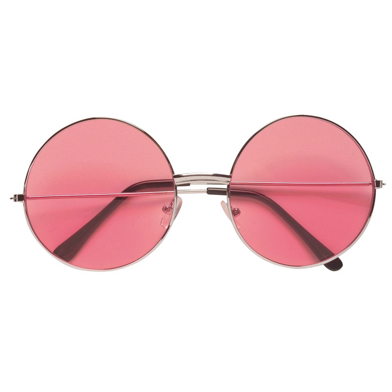 Pink hippie glasses 70s