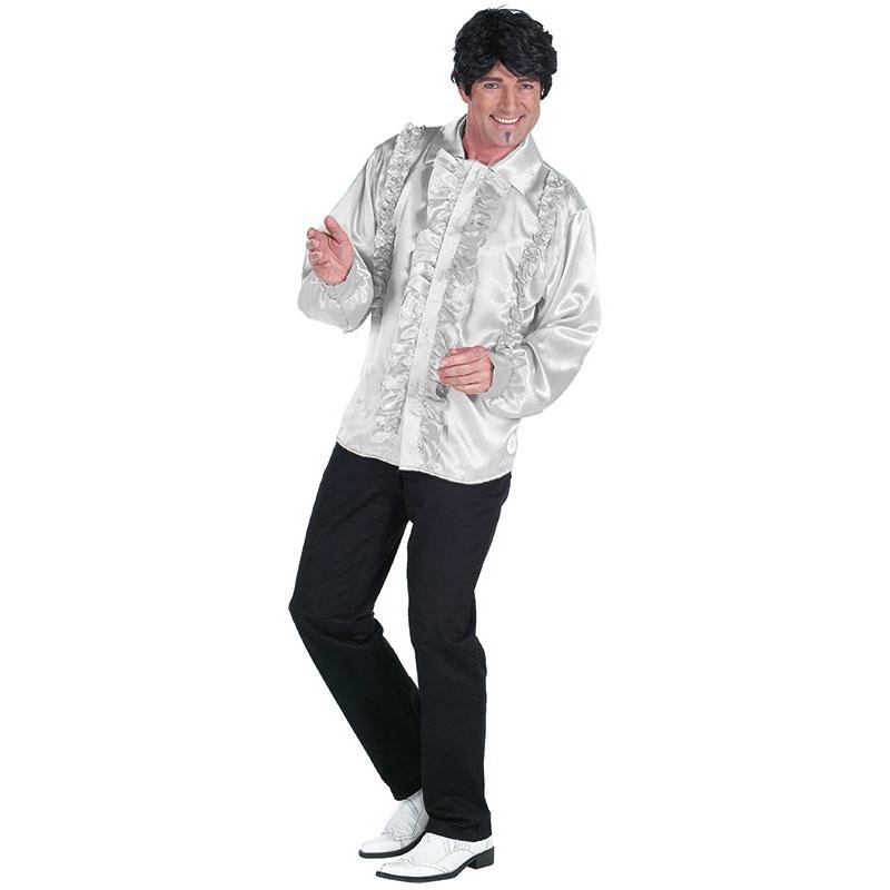 Rdiger ruffled shirt for men white 50