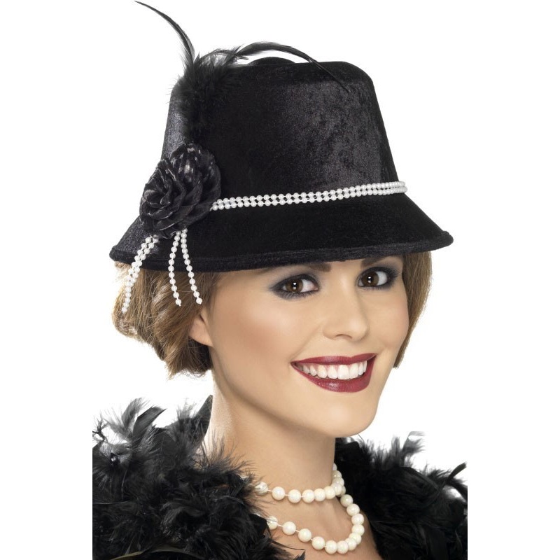 1920's pearl ladies hat