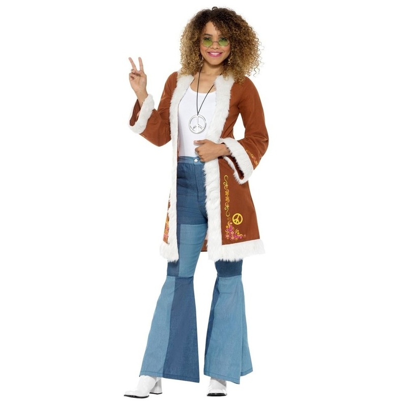 70s hippie coat for women S-M