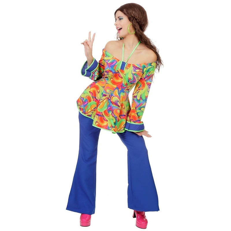 Colorful Hellena hippie blouse 36