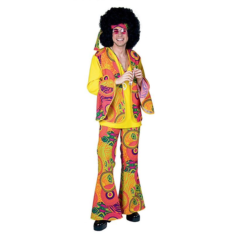 Colorful Quentin hippie costume 48-50