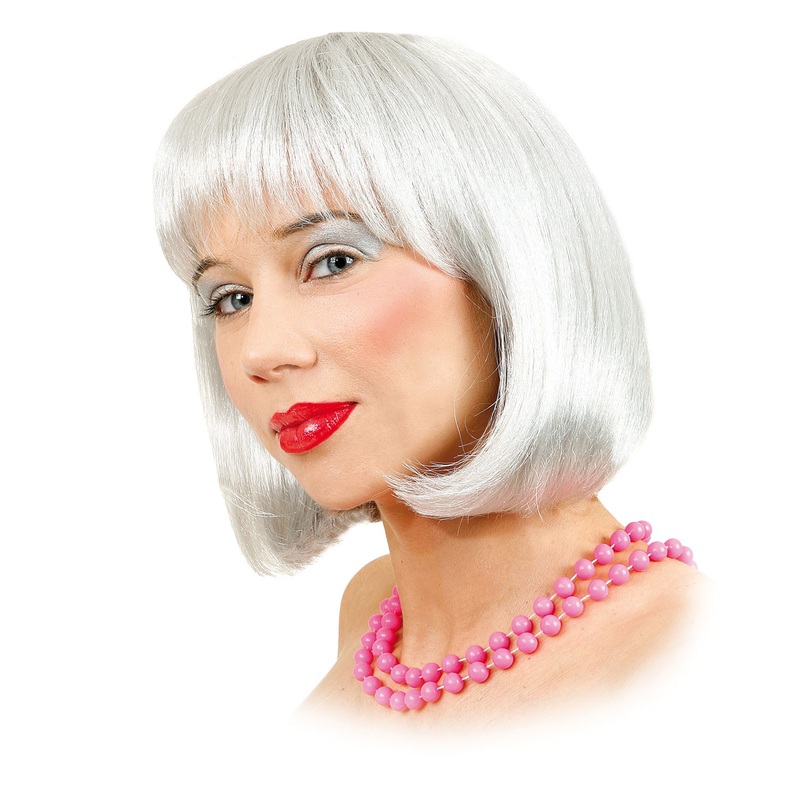 Gray party bob wig