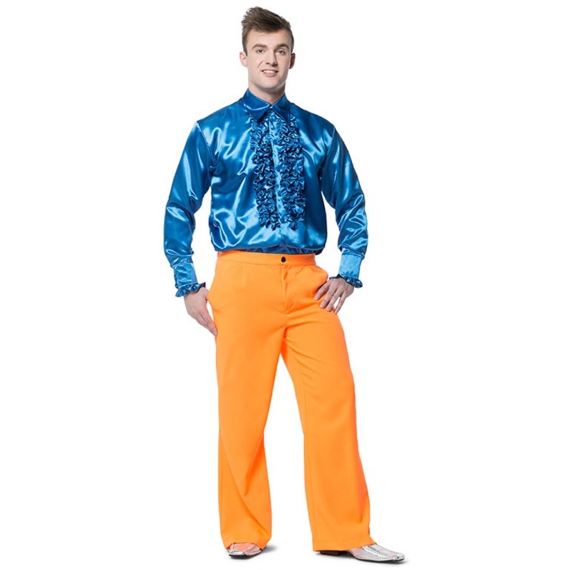 Jumping Jack Orange men's flared pants 48
