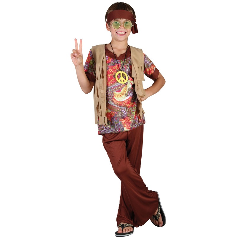 Peacemaker hippie costume for boys