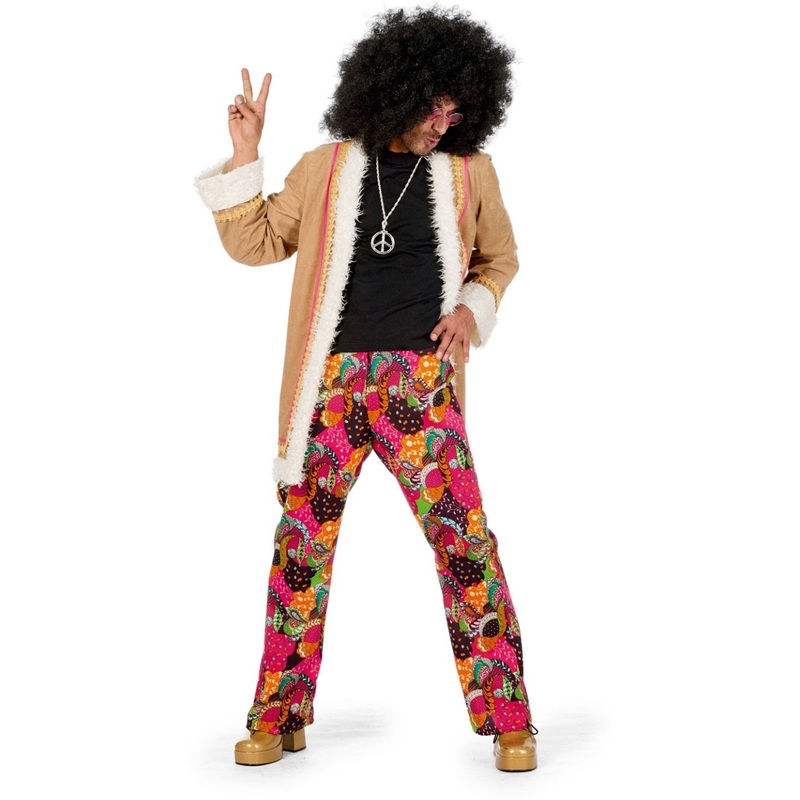 Psychedelic hippie party men costume 50