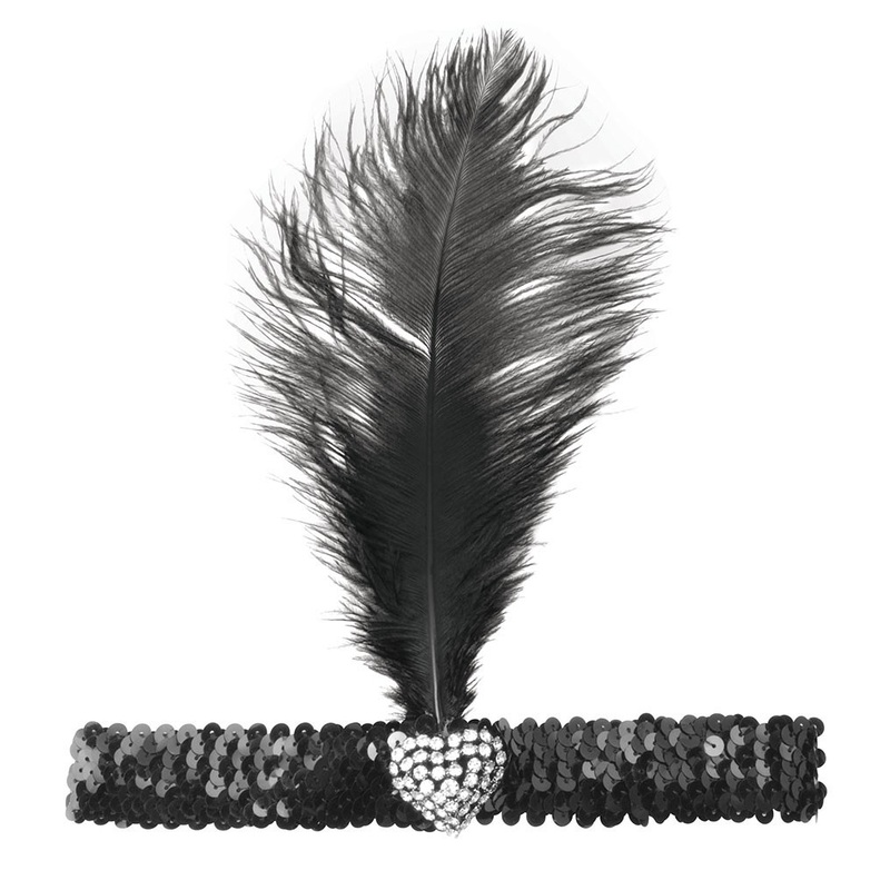 Sequin headband Diamond Heart
