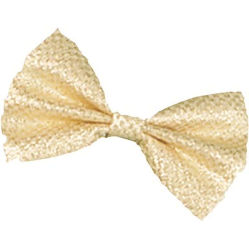 Shiny bow tie in gold