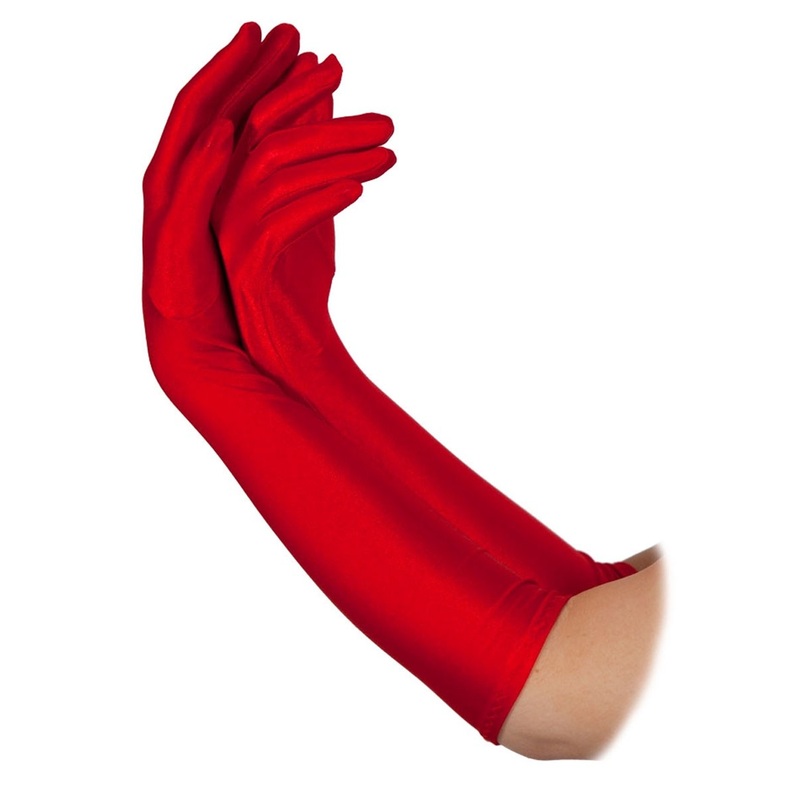 Stylish women's red gloves