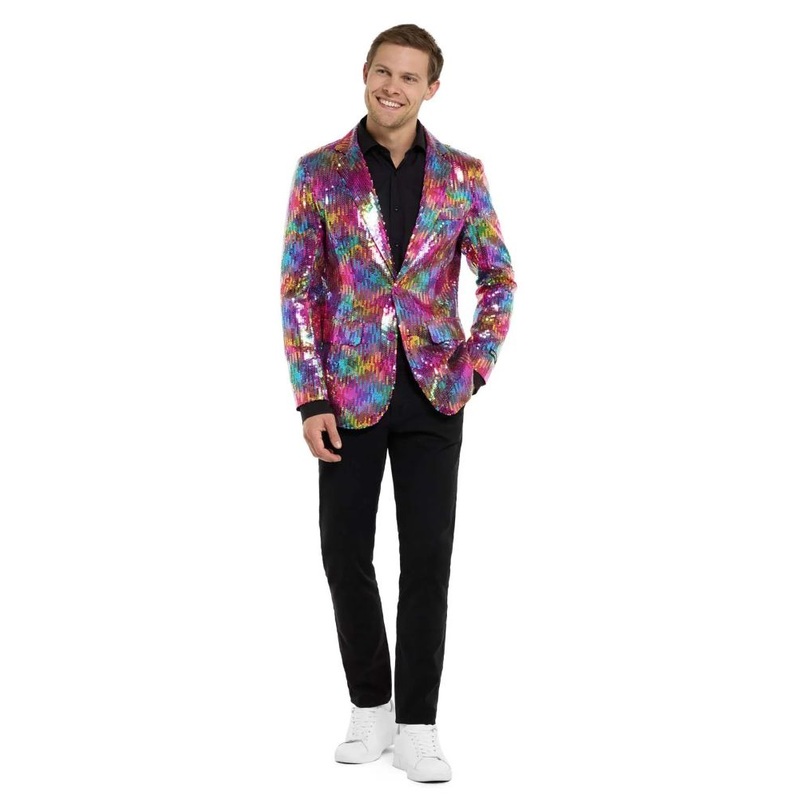Suitmeister Sequins Rainbow Blazer for Men S