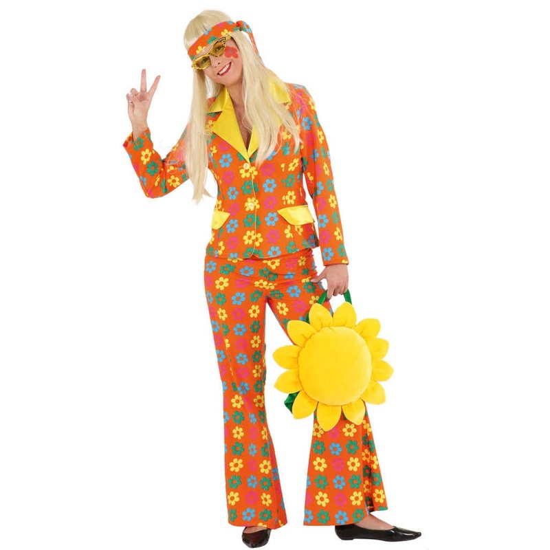 Sunny flowery hippie ladies suit 36