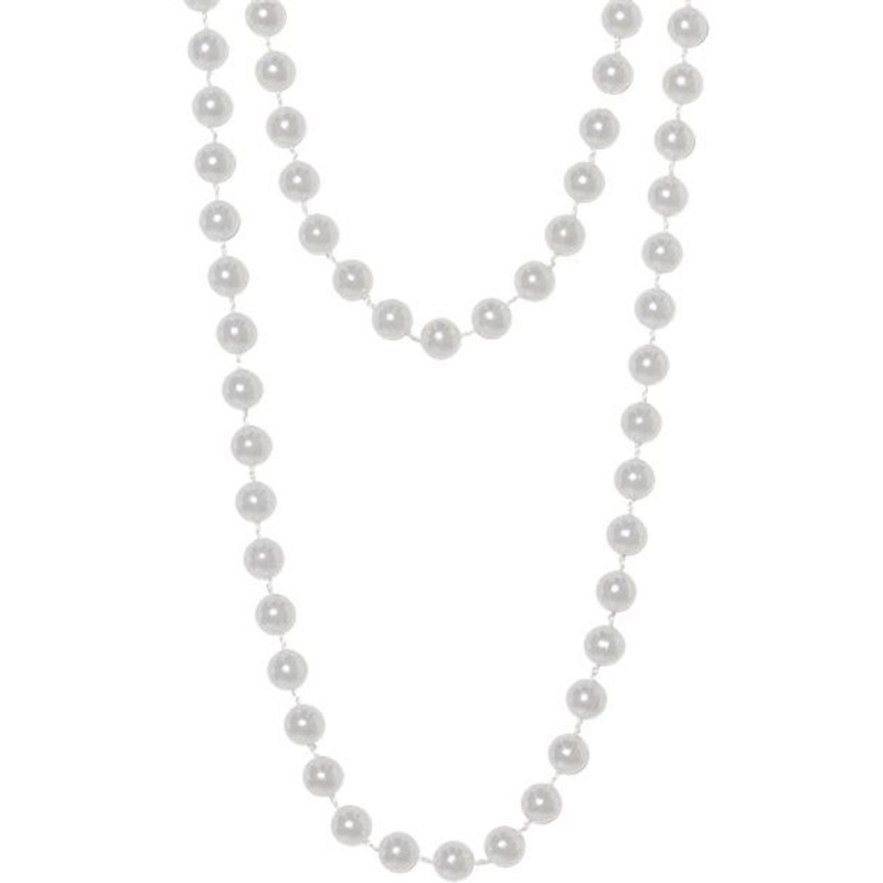 White 20s pearl necklace 1.52m