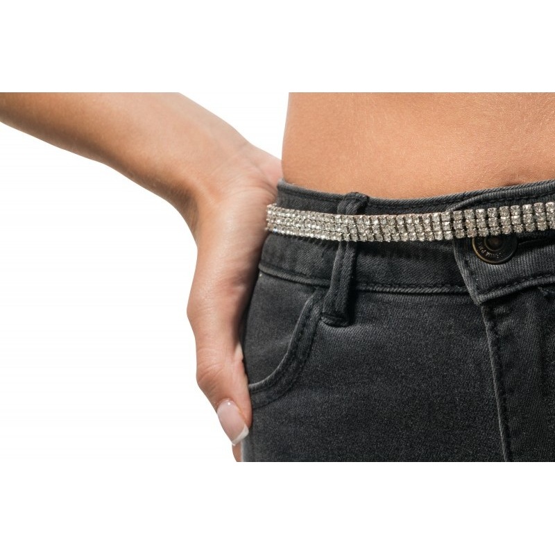 belt with rhinestones
