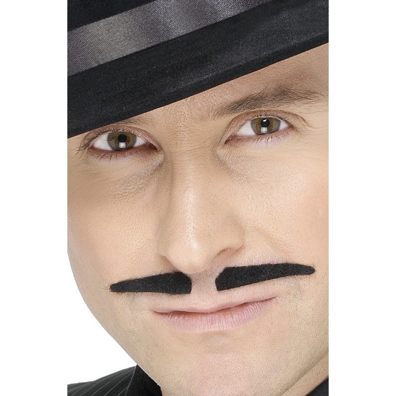 Black villain mustache