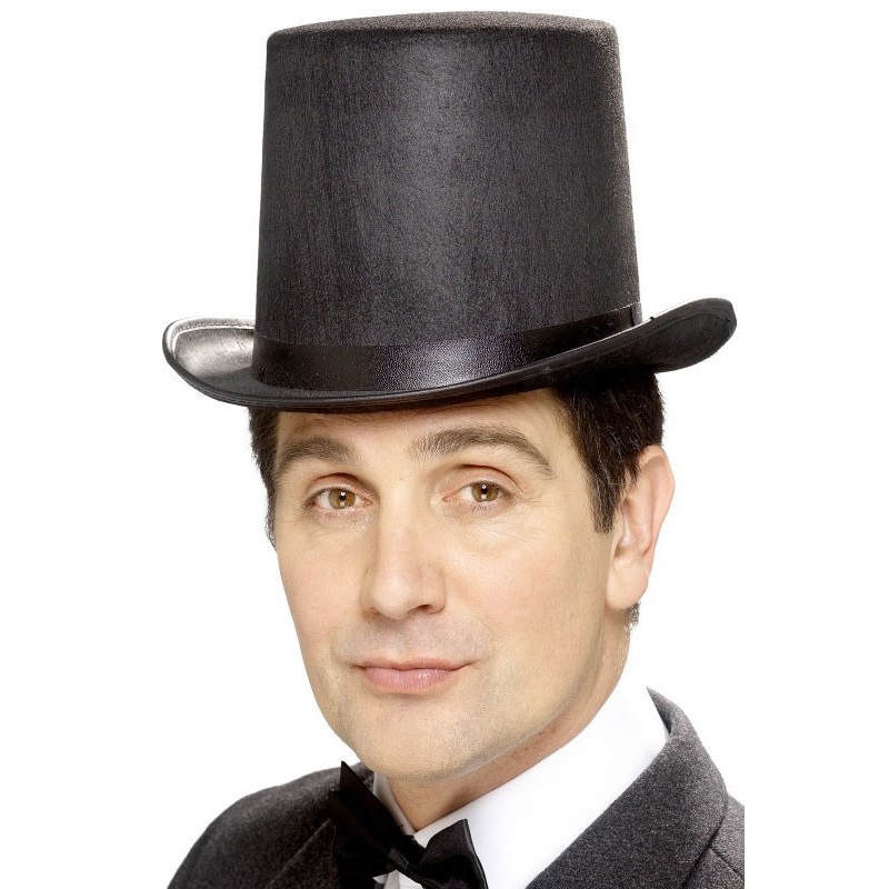 Classic black top hat