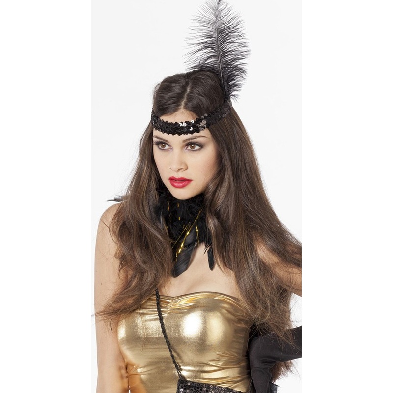Sparkling Charleston headband black