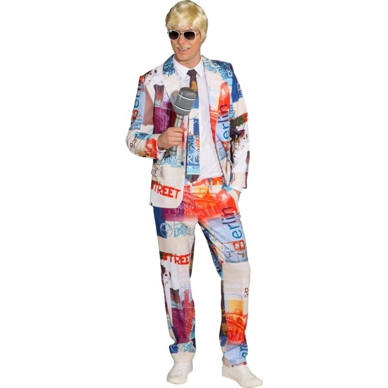 Berlin street art men's suit 46