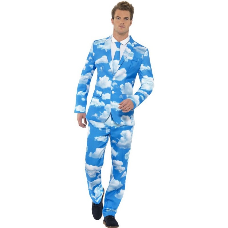 Cloud sky party suit for men M