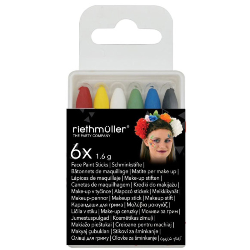 Colorful make-up pencils 6 pieces
