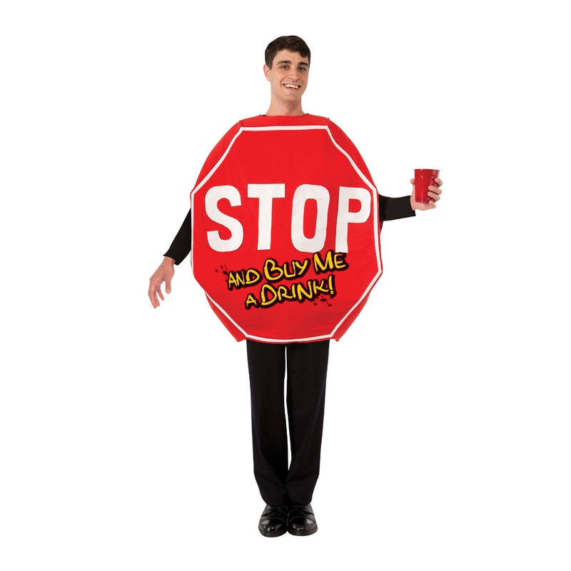 Red STOP sign unisex costume