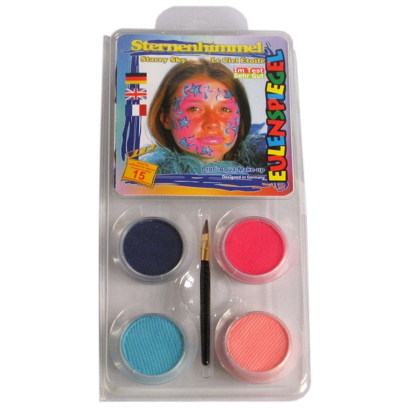 Starry sky make-up paint set with instructions