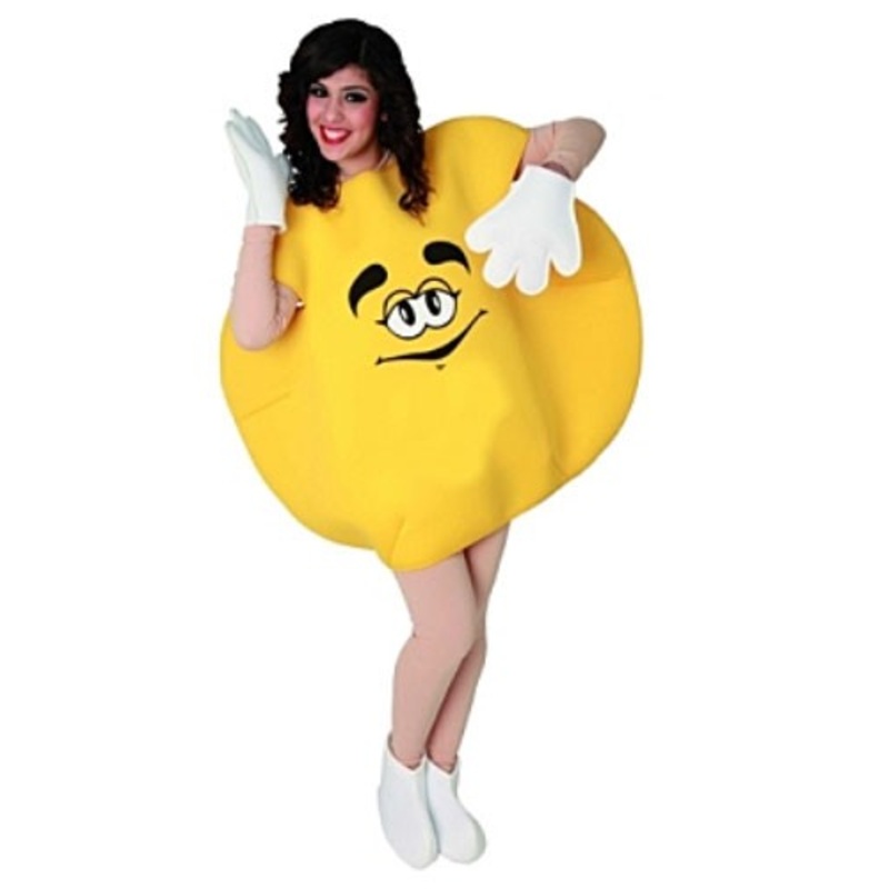 Yellow chocolate lentils unisex costume