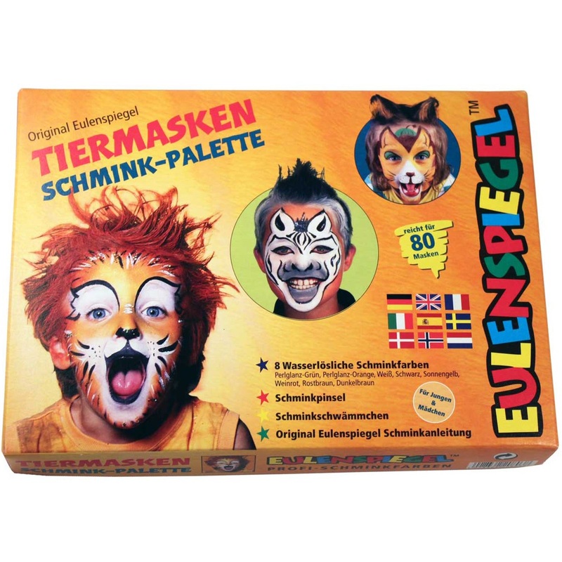 Animal masks make-up set