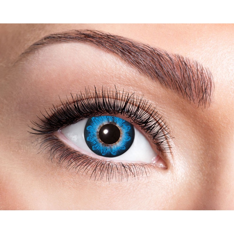 Deep blue contact lens