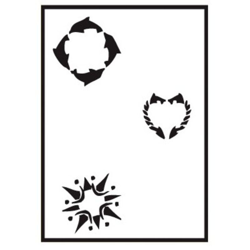 DIN A5 airbrush stencil Midriff