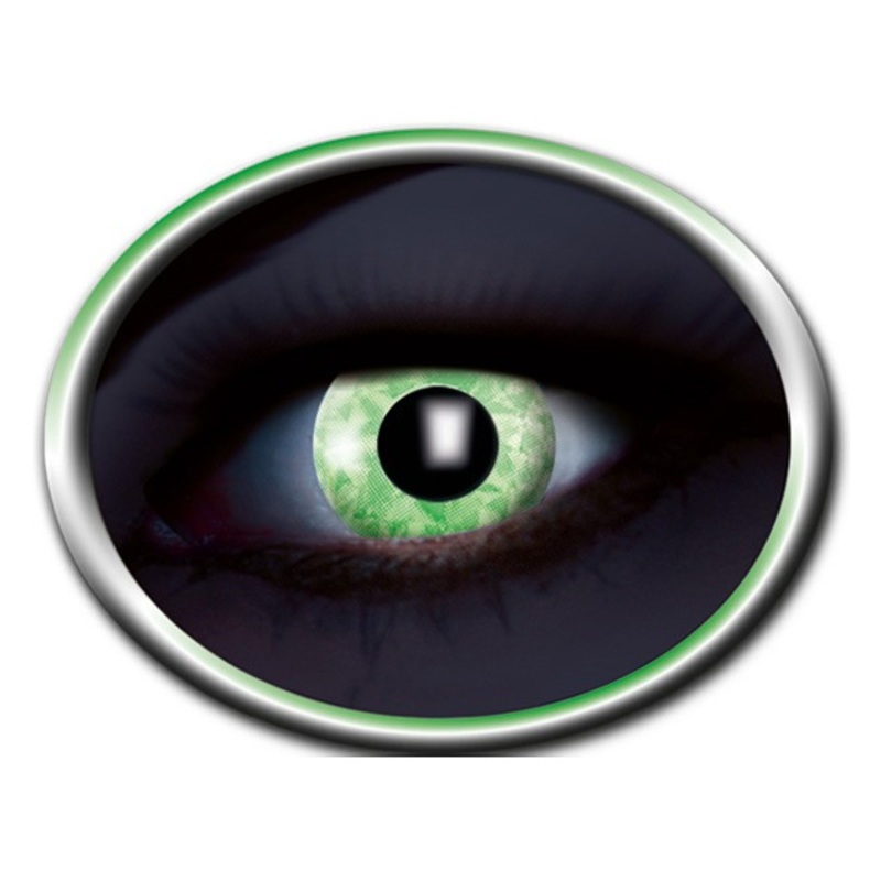Green diamond UV contact lens