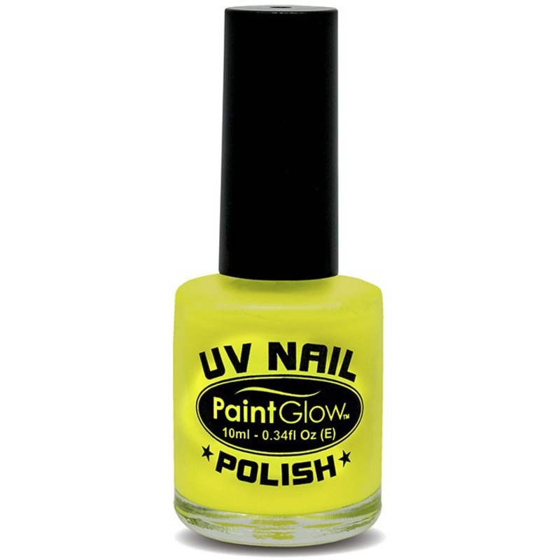 Luminous yellow nail polish