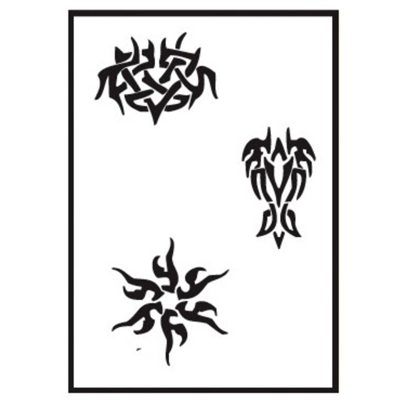 Runic airbrush stencil