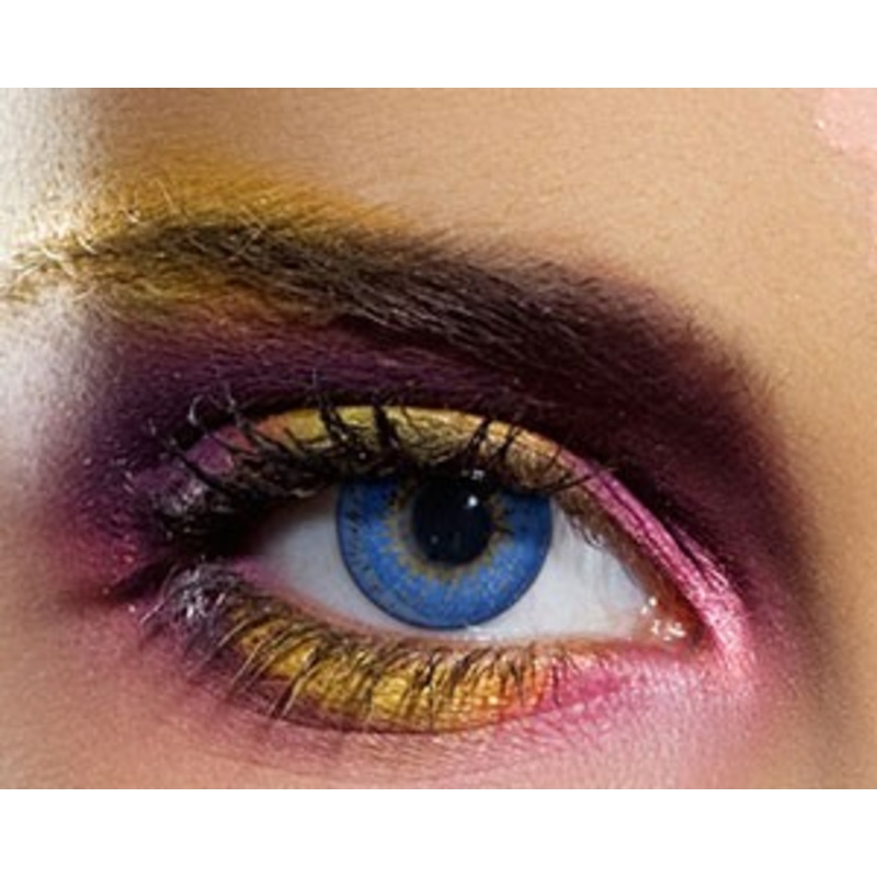 Sea blue costume contact lens