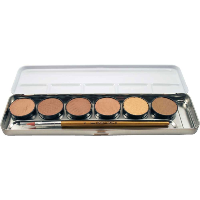 Skin color make-up palette 6 colors