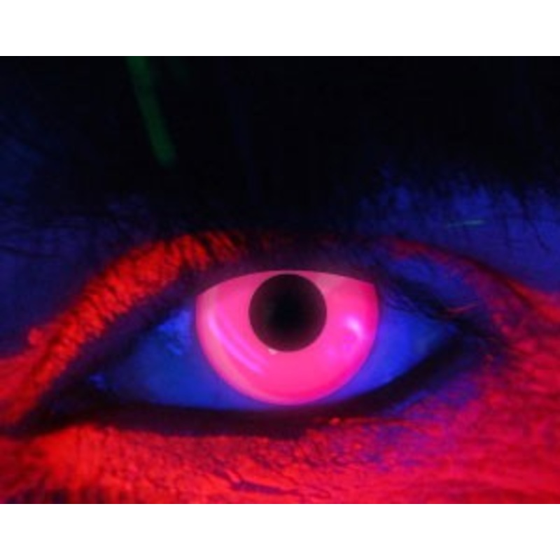 UV contact lenses black light pink