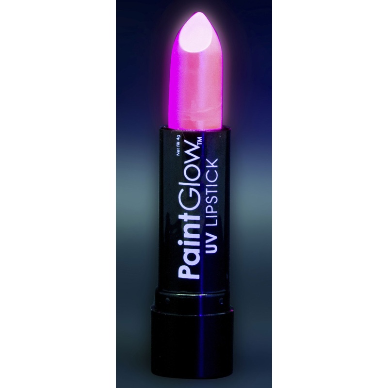 UV glow effect lipstick pink