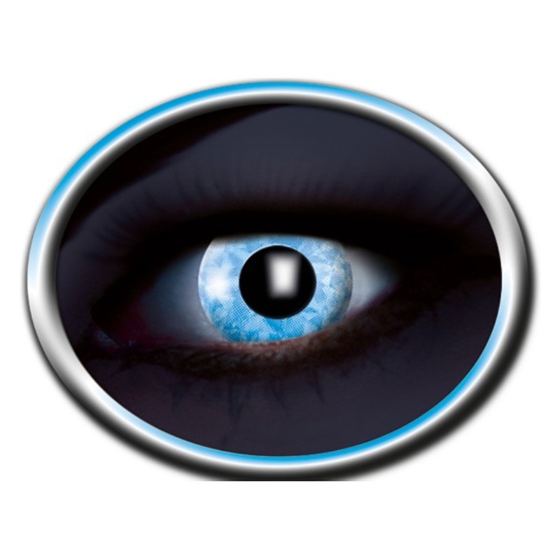 UV Luminous Blue Diamond Contact Lenses