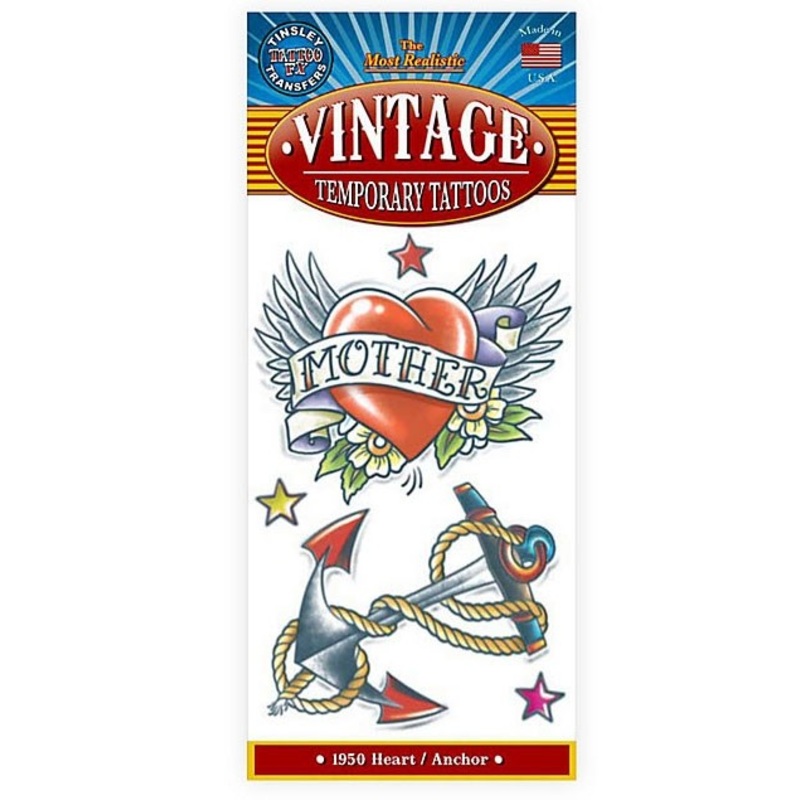 Vintage adhesive tattoos in Schiffer style