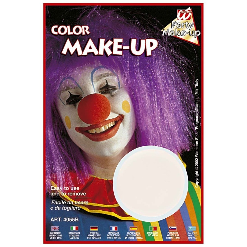 White artificial make-up