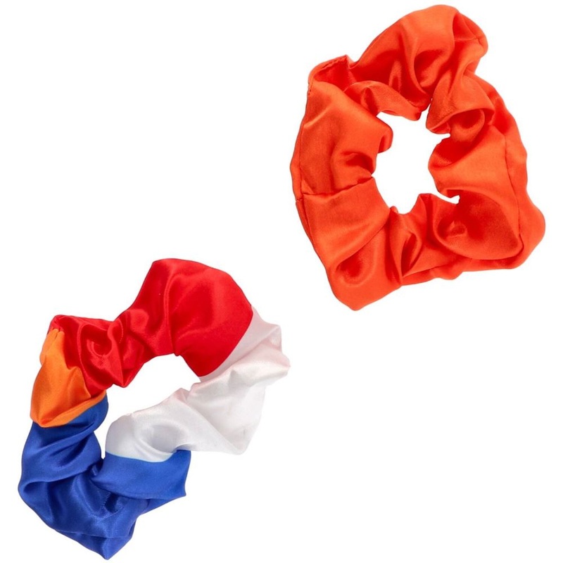 2 Orange Hair Ties