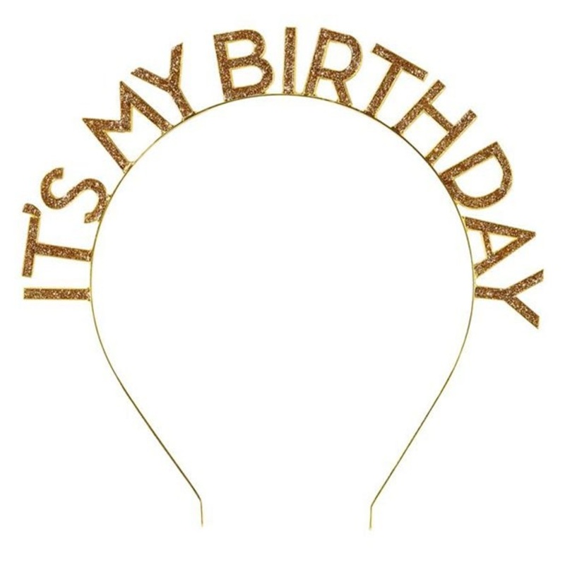 Birthday glittering headband
