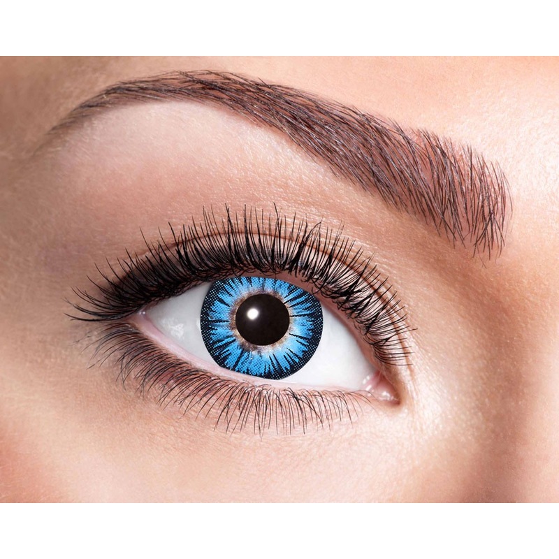 Blue Flower Impact contact lens